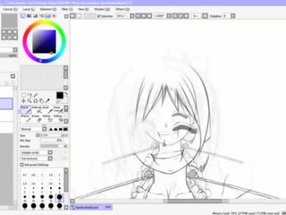 Hentai speed drawing - parte 2 - inking