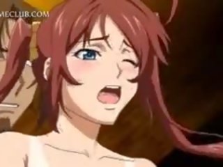 Wondermooi anime meisje krijgt geschoren twat genageld hardcore
