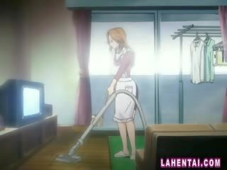 Kívánós anime bejárónő maszturálás