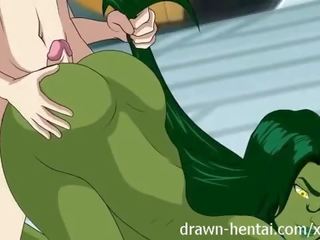 Fantastiskt fyra hentai - she-hulk gjutning