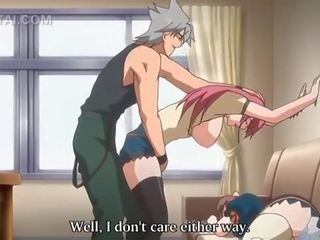 Pink haired anime cutie cunt fucked against the