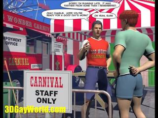 Charlie di carnival 3d karikatur animasi komik