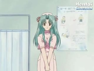 Sensual hentai enfermeira decides para socorro dela médico e tries para