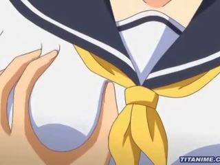 Petite schoolgirl on her first time