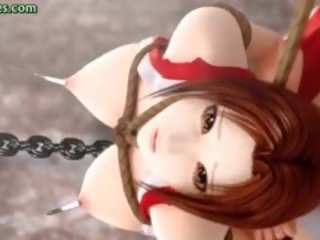 Tied Up Animated Babe Gets Fucked