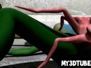 Hot 3D Alien Babe Getting Fucked Hard By A Spider