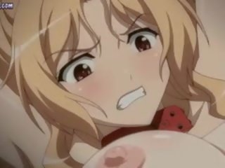 Związany w górę anime szmata dostaje rubbed