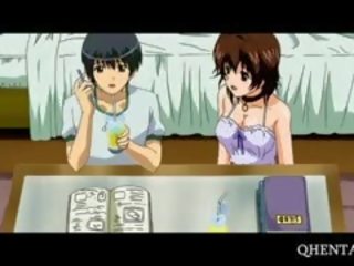 Hentai girlfriends sharing kontol in bukkake gangbang