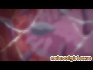 Kötéllel hentai jelentkeznek kettős farkukat szar által kétnemű anime