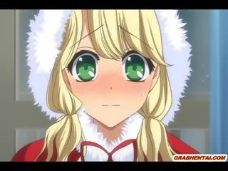 Busty Anime Santa Hard Poking And Creampie