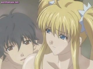 Slutty anime blondinka with big süýji emjekler