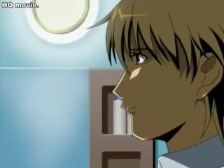 Gebonden meisje pees gedurende de tijd dat hard neuken in anime