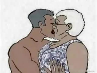 Črno babi ljubeč analno animacija risanka: brezplačno umazano film d6