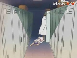 Anime playgirl prende suo vulva violata