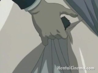 Unersättlich anime temptress bekommen succulent muff gefingert und dildoed hündchen position